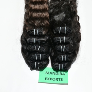Máquina Virgen de la mejor calidad, cabello alineado con cutícula doble, mechones ondulados naturales sin procesar, cabello humano vietnamita - Product Image 5