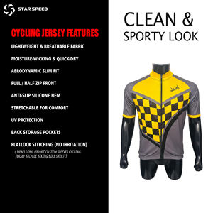 Ropa de Ciclismo de Diseño Nuevo y Moderno, Camisetas de Ciclismo Sostenibles con Estampado Personalizado, Uniforme de Ciclismo de Secado Rápido, Servicio OEM - Product Image 5