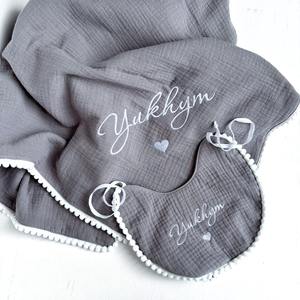 Linseed Crinkle Double <b>Gauze</b> Cotton Muslin Soft Breathable DIY <b>Fabric</b> for Personalized Organic Baby Shower Gift Blanket Woven - Product Image 3