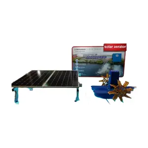 Solar panel splash aerator 4 wheel water proof for aquaculture