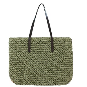 Bolso de Hombro de Lona Tejida con Cierre de Cremallera, Gran Capacidad, para Playa, Viajes, Compras, Casual, para Mujer - Product Image 3