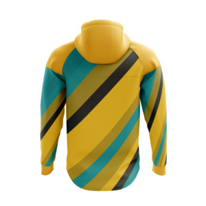 Sweat-shirts à capuche jaunes, bleus et noirs de haute qualité, streetwear pour hommes, sweat-shirts unisexes surdimensionnés en coton French Terry - Product Image 2