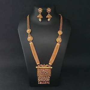 Real Creation Fine Jewelry Sets-AD Stone Copper Necklace FBB0169A - Product Image 1