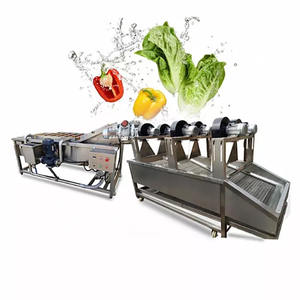 Componentes principales Cojinete PLC y motor 3.7kw Burbuja de aire Lavadora de verduras y frutas Raíz de verduras Setas Jengibre - Product Image 1