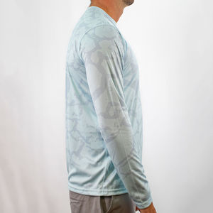 T-shirts de pêche personnalisés par sublimation, vente en gros, fabricant OEM, fournisseur, tee-shirts en polyester, marque privée, production en vrac - Product Image 5