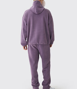 Ropa informal de alta calidad, Sudadera con capucha de gran tamaño y pantalones de chándal holgados, diseño personalizado, conjunto de ropa deportiva para entrenamiento y trotar - Product Image 2