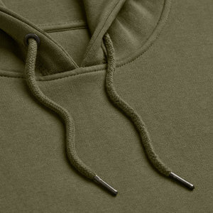 เสื้อฮู้ดดี้ผู้ชายผ้าฝ้ายคุณภาพสูงเนื้อหนาแบบเฟรนช์เทอร์รี่ ทรงหลวมแบบดรอปโชว์เดอร์ ผ้าฟลีซ ไซส์ใหญ่ สั่งทำได้ - Product Image 4