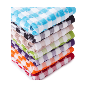Meilleure vente 100% coton brodé Golf 18x28 120 GSM fait à la main léger durable séchage rapide recyclable bleu torchons - Product Image 6