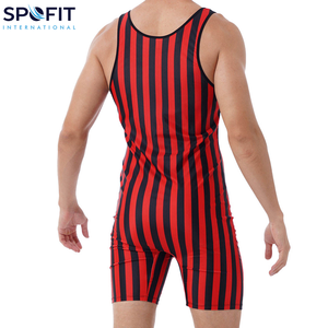 ชุดซิงเกิลเล็ตสำหรับนักกีฬามวยปล้ำชายแบบกำหนดเอง ออกแบบชุดซิงเกิลเล็ตสำหรับยกน้ำหนักชายด้วยเทคนิคการพิมพ์แบบ Sublimation ของคุณเอง - Product Image 2