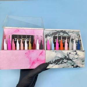 Las mejores pinzas para pestañas de acero inoxidable 2025, pestañas de volumen de alta calidad, Etiqueta Privada, volumen de 90 grados, todos los colores disponibles - Product Image 1