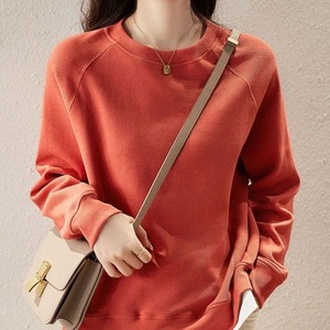 Suéter Informal Holgado de Otoño Invierno para Mujer, Jersey de Cuello Redondo con Contraste de Color Sólido, Camiseta Hecha de Poliéster - Product Image 3