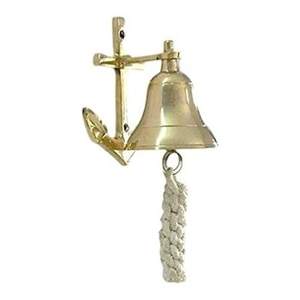 High Quality Solid Brass <b>Bell</b> Gold Finished Hanging <b>Bell</b> Indoor Outdoor School Bar Reception Decorative Wall Mounted - Product Image 4