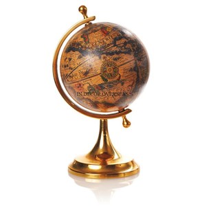 Globe du monde de filature en métal de qualité supérieure avec support de concepteur unique plaqué or à un prix impressionnant - Product Image 3