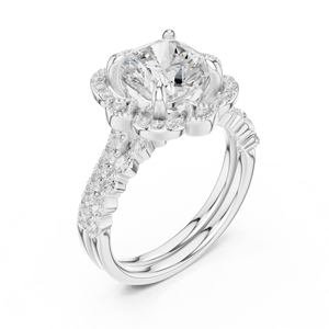 Bague en diamant délicat 10K pour vêtements quotidiens pour filles - Product Image 3