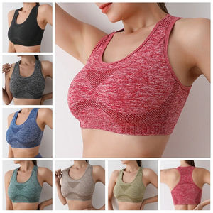 Soutien-gorge de sport pour femme en vente chaude, haute qualité, extensible dans 4 directions, respirant, écologique, élasticité moyenne, personnalisable à l'avant - Product Image 6