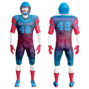 Venta al por mayor de camisetas de fútbol americano 3D, kits de uniformes en blanco para jóvenes de verano, trajes de jugadores de fútbol sublimados personalizados cortos - Product Image 2