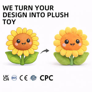 Juguete de Peluche Personalizado con Diseño de Personajes Florales, Listo <span class=keywords><strong>para</strong></span> Regalo, Fabricación Comercial, OEM, Socio de Exportación, MOQ 500 Unidades - Product Image 5