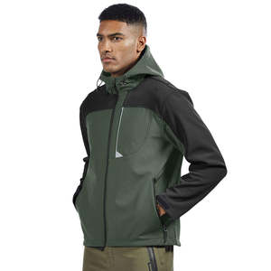 Veste softshell pour homme, confortable, légère, logo personnalisé disponible, idéale pour les voyages en plein air, les sorties décontractées - Product Image 2