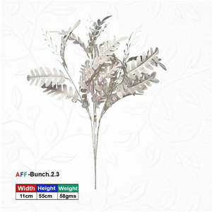 Artificial Silver Eucalyptus Leaf Bunch for Home, Office & Wedding <b>Decoration</b>, 55cm Faux Greenery Spray - Product Image 1