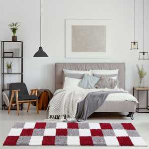 ชุดพรมพื้นที่เรขาคณิตสีแดงมายชากกี้ - Product Image 4