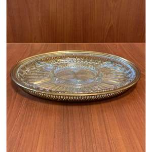 Plateau de service en laiton métallique de qualité supérieure avec forme et taille personnalisées utilisation finie polie dorée pour les événements de fête de désherbage à domicile - Product Image 3