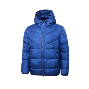 Veste légère et respirante en toile à capuche avec fermeture éclair, rembourrage confortable, idéale pour les journées froides, usage quotidien et streetwear. - Product Image 2