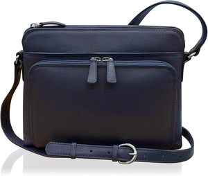 "Bolso bandolera de cuero Premium Bolso de hombro elegante con acabado elegante, correa ajustable, cierre seguro y elegancia moderna - Product Image 1