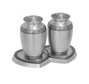 Superventas Grabado Floral Companion Latón Urnas de cremación Acabado colorido de alta calidad Adultos Compañeros Recuerdo Urnas Cenizas - Product Image 3