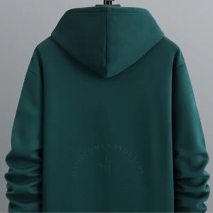 เสื้อสวมหัวผ้าฝ้ายขนแกะ100% สำหรับผู้ชายขนาดใหญ่เสื้อมีฮู้ดโลโก้แบบกำหนดเองสำหรับฤดูหนาว - Product Image 2
