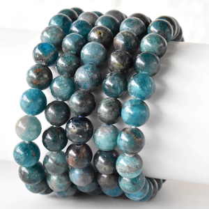 Direct Factory Price High Quality Wholesale Supply Blue Color Healing Apatite Round <b>Gemstone</b> Beaded <b>Bracelet</b> at Least Price - Product Image 1