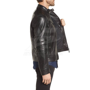 Premium <b>Men</b> <b>Leather</b> <b>Jacket</b> With Casual Streetwear Finish For Warm Winter <b>Jacket</b> Outdoor Look - Product Image 2