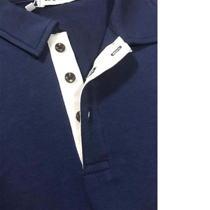 Camisa Polo Negra Personalizada con Logotipo para Hombre, Cuello con Ribete en Contraste, Uniforme y Ropa Casual - Product Image 5