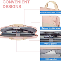Maletín portátil personalizado para ordenador portátil de oficina, bolso de mano para ordenador portátil para viajes de oficina de negocios