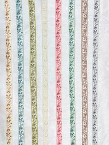Cordones Bordados florales hechos a medida en tamaño 1 pulgada en adelante para diseñadores de vestidos con ribete de encaje floral a medida - Product Image 4