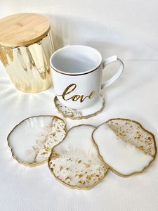 Offre spéciale, conception personnalisée, ensemble de sous-verres classiques en résine, OEM, ODM, pour la maison, cuisine, hôtel, restaurant, thé, café - Product Image 2