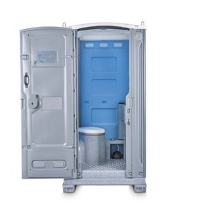 Inodoro Portátil de Plástico, Diseño Moderno, Resistente, para Uso en Lugares Públicos y Exteriores, Rojo y Blanco - Product Image 6