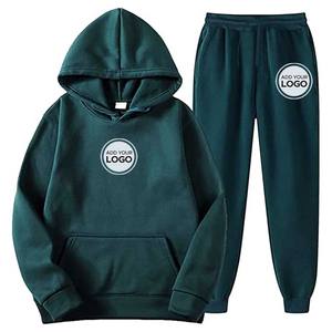 Survêtement de jogging 2 pièces pour homme, tenue athlétique à capuche, survêtement de sport, ensemble pull-over - Product Image 5