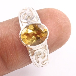 <b>Citrine</b> Solid 925 Sterling Silver Natural Gemstone Handmade Ring <b>Jewelry</b> Sterling Silver Ring <b>Jewelry</b> 925 Stamped <b>Jewelry</b> - Product Image 1