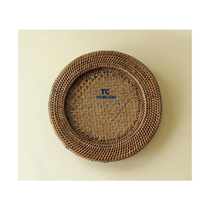 Hot Sale Rattan Charger Plate/rattan Snowflake Shaped Wedding Charger Plate 100% Handmade Wholesale- RP02 - Product Image 3