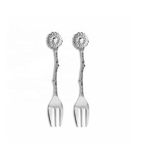 Handmade Metal Stainless Steel Silver <b>Fork</b> With Spiral Design Handle End Luxury Hotel & Restaurant <b>Dessert</b> <b>Fork</b> Sets - Product Image 5
