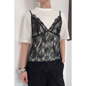 Tunique en coton avec robe courte en dentelle - [object Object] - Product Image 4