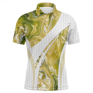 T-shirt de sport personnalisé de haute qualité pour hommes de grande taille Golf en polyester pour polos avec conception d'impression par sublimation - Product Image 5