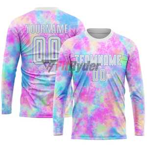 Vente en gros de maillot de football avec logo personnalisé Vêtements d'équipe 100% polyester Vêtements de football uniforme de football à manches longues et manches courtes - Product Image 2