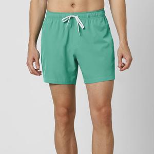 กางเกงเล่นกระดานโต้คลื่นทำจากผ้าใบสำหรับผู้ชายกางเกงขาสั้นกันยับวัสดุสแปนเด็กซ์เอวกลางฤดูร้อน - Product Image 5