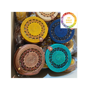 Bolsa de ratán de alta calidad hecha a mano en Vietnam Ideal para playa y ropa de viaje - Product Image 2