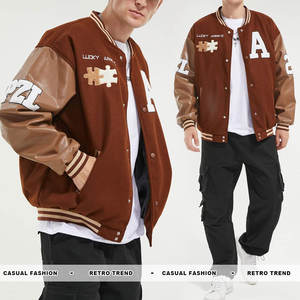 แจ็คเก็ตบอมเบอร์วาร์ซิตี้ปักลาย Y2K สำหรับฤดูหนาว แบบยูนิเซ็กส์ กันลม ระบายอากาศได้ดี มีฮีตเตอร์ในตัว  ลำลอง สไตล์เบสบอล รุ่น GK - Product Image 3