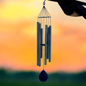 Usine <span class=keywords><strong>en</strong></span> gros 42 pouces <span class=keywords><strong>fer</strong></span> bois bambou Chakra Flow carillon éolien pour intérieur extérieur espace-thérapie <span class=keywords><strong>de</strong></span> guérison par le son Design floral - Product Image 3