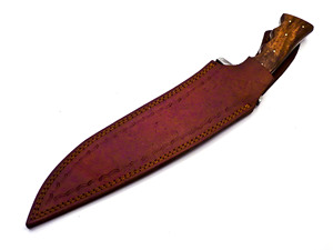 Cuchillo fuerte de acero de Damasco de calidad superior para acampar al aire libre para cazadores, hermosos cuchillos Bowie con mango de hueso de madera - Product Image 4