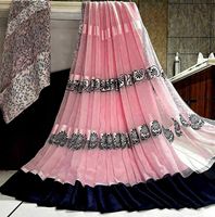 Thoub soudanais de vente chaude tissu en mousseline de soie multicolore tissu en mousseline de polyester fabricant en gros