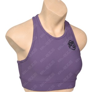 Tops cortos de Yoga con diseño frontal torcido y cuello redondo para mujer, sujetador de entrenamiento de gimnasio con espalda cruzada, sujetadores deportivos de Yoga para mujer, Fitness - Product Image 2